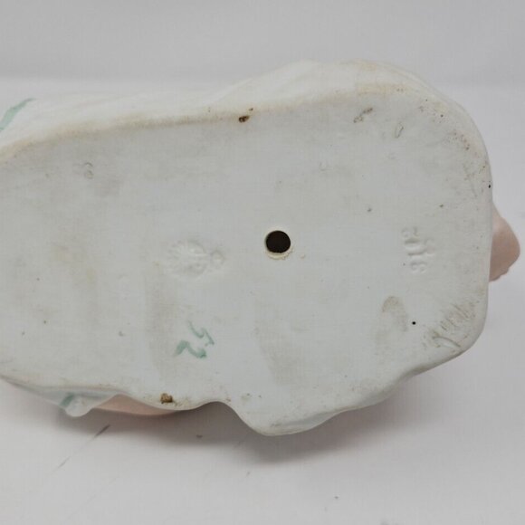 Antique Heubach Bisque Porcelain Piano Baby Boy on Back Doll Germany 3162 9" - Picture 8 of 10